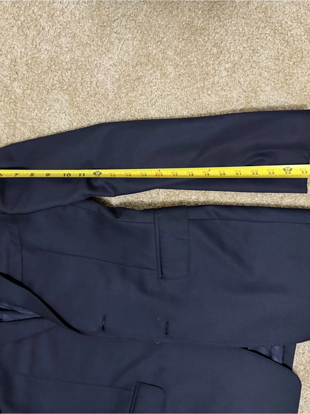 Burberry Navy Wool Three-piece suit